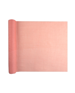 Camino Mesa Melocoton 36cm x 5m Poliester Muselina ***OFERTA DTO NO ACUMULABLE