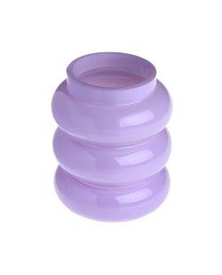 Jarron Wavy Violeta 6 X 8.5cm Vidrio ***OFERTA DTO NO ACUMULABLE