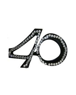 GAFAS NEGRAS CON DIAMANTES Nº40