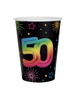 Vasos Festicolor Nº 50 7.8 X 9.7cm 27cl Carton ***OFERTA DTO NO ACUMULABLE