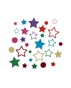 Deco Mesa Confeti Estrella Multicolor 1.5, 0.75 Y 0.5cm Papel ***OFERTA DTO NO ACUMULABLE