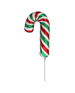 Mini Forma Baston Verde-Rojo-Blanco