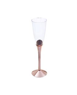 Copa Cava Brillante Oro Rosa 5.6X22.7cm /13.9cl Poliestireno