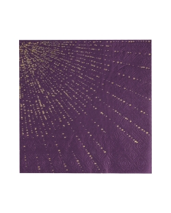 Servilleta Burbujas Morada 33X33cm Papel 3C. ***OFERTA DTO NO ACUMULABLE