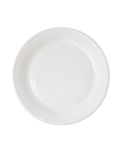 10 PLATOS BLANCOS PAPEL COMPOSTABLE 23CM ***OFERTA DTO NO ACUMULABLE  