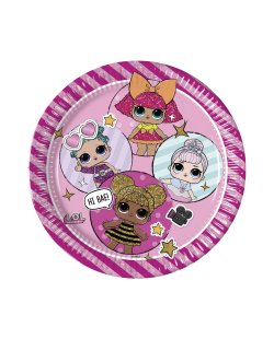PLATOS 23CM METALICO L.O.L SURPRISE! GLITTERATI ***OFERTA DTO NO ACUMULABLE  
