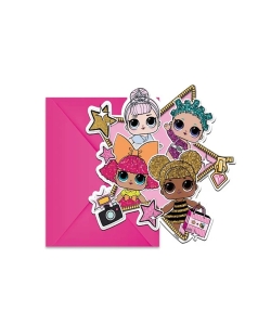 Invitaciones Forma L.O.L. Glitterati
