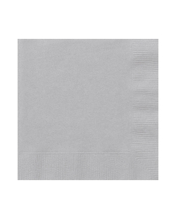 Servilletas 33 x 33cm Plata ***OFERTA DTO NO ACUMULABLE
