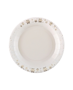 Plato Copos Oro Marfil 22.5cm Carton ***OFERTA DTO NO ACUMULABLE