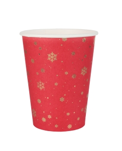 Vaso Copos Oro Rojo 7.8X9.7cm / 27cl Carton ***OFERTA DTO NO ACUMULABLE
