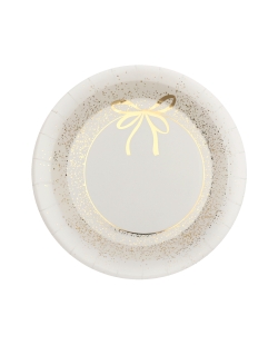 Plato Adorno Brillo Marfil 22.5cm Carton ***OFERTA DTO NO ACUMULABLE