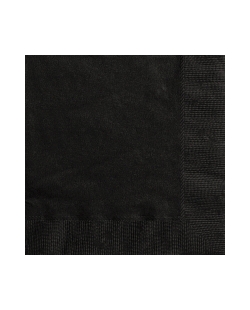 Servilletas 33 x 33cm Negro ***OFERTA DTO NO ACUMULABLE