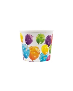 Cubo palomitas 2,2L reutilizable Plastico globos