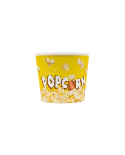 Cubo Palomitas Plast.Reutilizable Popcorn Amarillo 2L