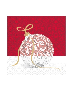 Servilletas 33X33cm Bola Navidad 3Pli