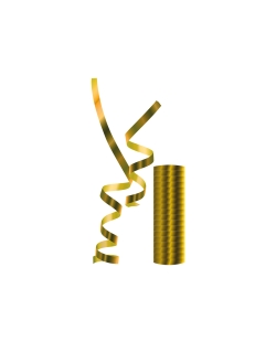 Serpentina Metalica Oro Fsc