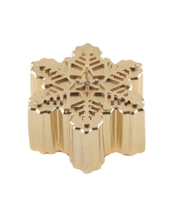 Vela Copo Nieve Oro 6.5X6.5X3.5cm Parafina ***OFERTA DTO NO ACUMULABLE