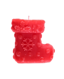 Vela Bota Navidad 7X3X7cm Parafina ***OFERTA DTO NO ACUMULABLE