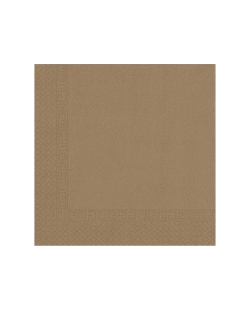 Servilletas 33X33 Kraft 3Ply Fsc 