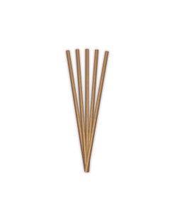 Pajitas Papel Kraft 19,7X0,6cm 