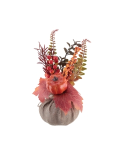 Composicion Otoño 11X27cm Yute Y Plast. ***OFERTA DTO NO ACUMULABLE