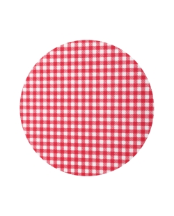 Mantel Individual Vichy Rojo 34cm Tela No Tej. Poliester