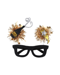Gafas Brillantes Champagne 21X18cm Plast. ***OFERTA DTO NO ACUMULABLE