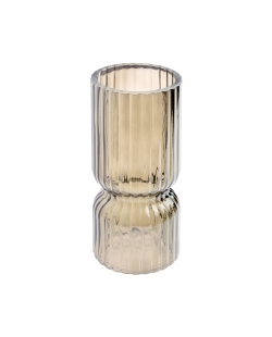 Jarron Iconico Oro 7X16cm Vidrio ***OFERTA DTO NO ACUMULABLE