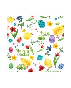 Servilletas 33X33 Pascua Primavera 3Pli 