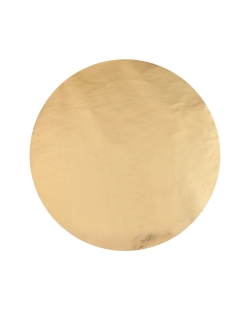 Bajo Plato Oro Metal 34cm Tejido No Tejido Poliester ***OFERTA DTO NO ACUMULABLE