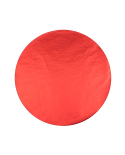 Bajo Plato Rojo Metal 34cm Tejido No Tejido Poliester ***OFERTA DTO NO ACUMULABLE