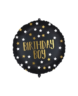 18/46cm Bday Boy Negro/Oro, Cinta Y Peso ***OFERTA DTO NO ACUMULABLE