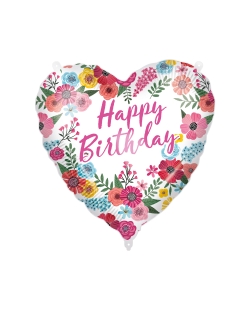 18/46cm Happy Bday Floral, Cinta Y Peso ***OFERTA DTO NO ACUMULABLE