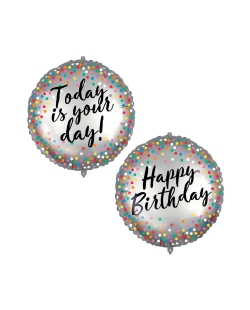 18/46cm Happy Bday 2 Caras, Cinta Y Peso ***OFERTA DTO NO ACUMULABLE