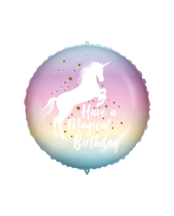 18/46cm Happy Bday Unicornio, Cinta Y Peso ***OFERTA DTO NO ACUMULABLE