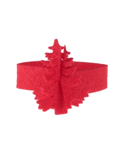 Servilletero Arbol Rojo 22X5cm Fieltro ***OFERTA DTO NO ACUMULABLE