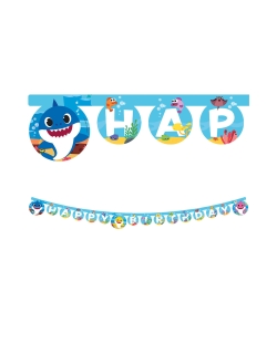 Guirnalda Happy Bday Baby Shark Papel ***OFERTA DTO NO ACUMULABLE