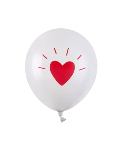 Globo Love Blanco 30cm Latex