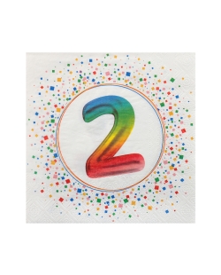 Servilleta Multicolor 2 Años 33X33cm Papel 3C