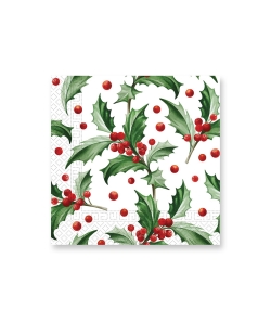 Servilletas 33X33cm Muerdago 3Pli