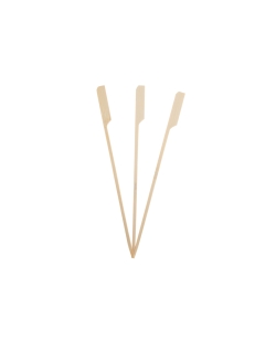 Brochetas Bambu Borde Ancho 15cm 