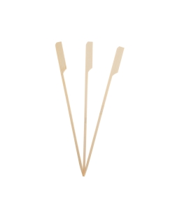 Brochetas Bambu Borde Ancho 25cm 