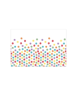 Mantel Plastico 120X180cm Puntos Acuarelas
