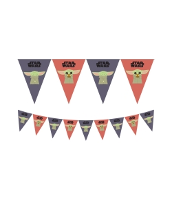 Banderin Papel Triangulos Star W. Mandalorian ***OFERTA DTO NO ACUMULABLE  