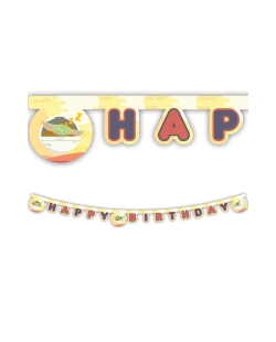 Guirnalda Happy Bday Star Wars Mandalorian Fsc