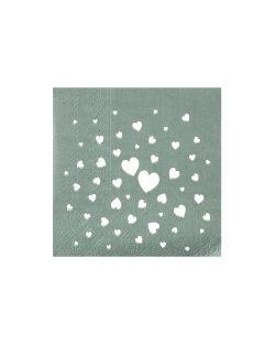 Servilleta Pequeña Delicia Verde Jade 25X25cm Papel 3C
