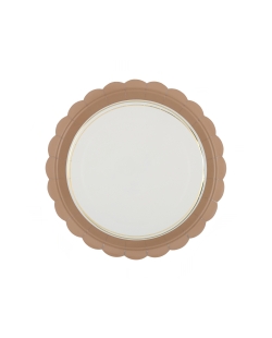 Plato Delicia Moca 23cm Carton