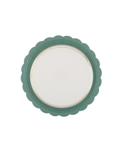 Plato Delicia Verde Jade 23cm Carton