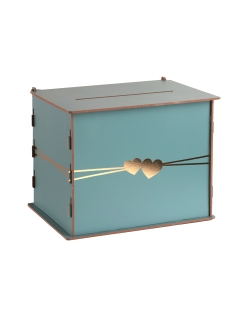 Hucha Delicia Verde Jade 30X24X22cm Madera
