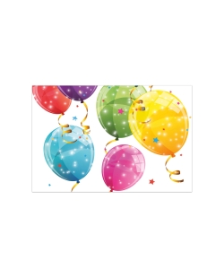 Mantel Papel 120X180cm Globos Fsc